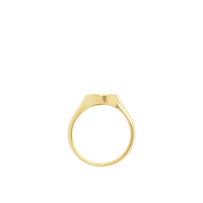 multi shape pave signet ring