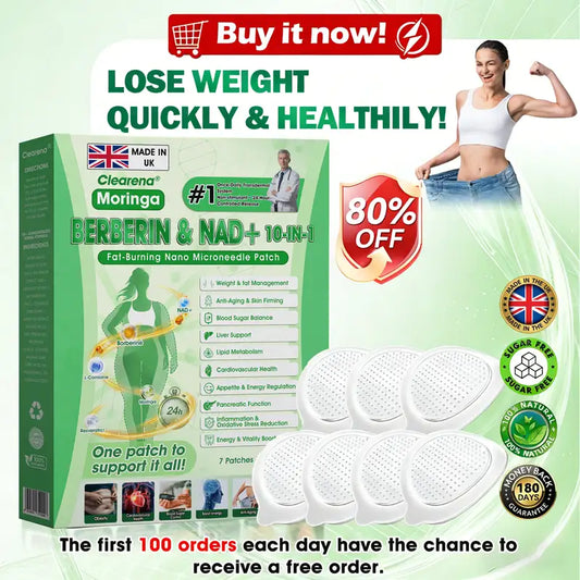 | 𝐎𝐟𝐟𝐢𝐜𝐢𝐚𝐥 🇬🇧 𝐔𝐊 𝐒𝐭𝐨𝐫𝐞 👩‍⚕️🌿 𝐂𝐥𝐞𝐚𝐫𝐞𝐧𝐚® 𝐌𝐨𝐫𝐢𝐧𝐠𝐚 𝐁𝐞𝐫𝐛𝐞𝐫𝐢𝐧𝐞 𝐍𝐀𝐃+ 𝟏𝟎-𝐢𝐧-𝟏 𝐀𝐝𝐯𝐚𝐧𝐜𝐞𝐝 𝐍𝐚𝐧𝐨 𝐌𝐢𝐜𝐫𝐨𝐧𝐞𝐞𝐝𝐥𝐞 𝐏𝐚𝐭𝐜𝐡 - 𝐎𝐧𝐜𝐞 𝐃𝐚𝐢𝐥𝐲, 𝐕𝐢𝐬𝐢𝐛𝐥𝐞 𝐑𝐞𝐬𝐮𝐥𝐭𝐬 𝐢𝐧 𝟕 𝐃𝐚𝐲𝐬